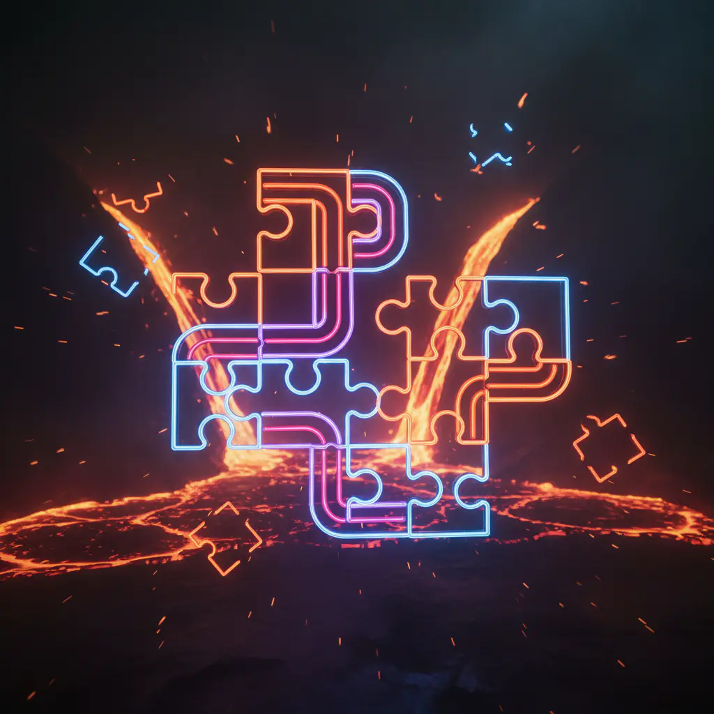 Juego casual Neón Puzzle