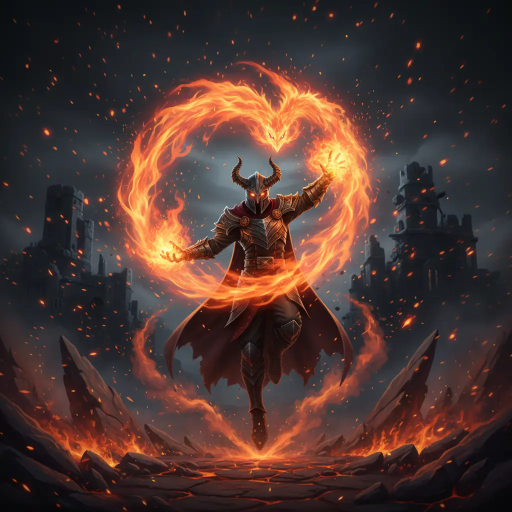 Fondo de videojuego móvil épico